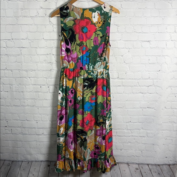 ANTHROPOLOGIE PLENTY by Tracy Reese Daphne Faux Wrap Floral Sleeveless Dress S - Picture 3 of 8